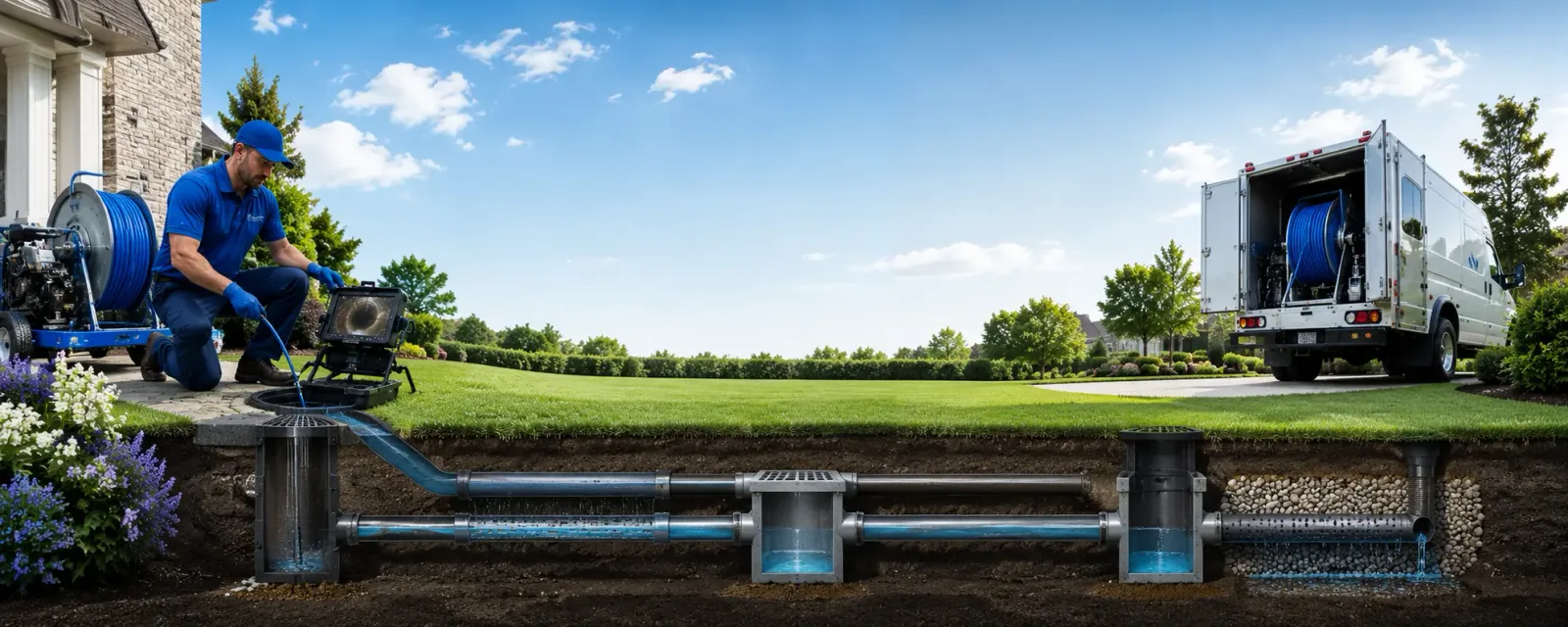 Outdoor drain cleaning information for Seadrift, TX